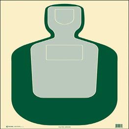 100 Pcs, 23" x 35" Economy Tq-19 Qualification Target (Green)