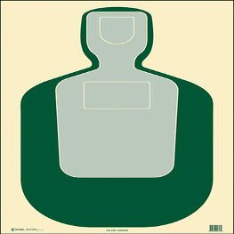 100 Pcs, 23" x 35" Economy Tq-19 Qualification Target (Green)