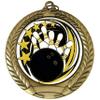 10 Pack of Bowling Gold Medals Trophy Award with Neck Ribbons ED620 view 2