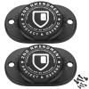 GMW Gun Magnet [2-Pack] | 30 lbs. Rating Magnetic Gun Mount | HQ Rubber Coated Gun Magnet Buckler Series for Car, Truck, Desks, Safes, and Walls | Indoor Gun Racks| Concealed Gun Holder for Handgun view 1