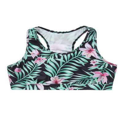 Kaerm Kid Girls Criss Cross Sport Training Bra Top Racerback Gymnastic Athletic Performance Crop Top Pink 14