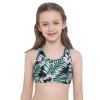 Kaerm Kid Girls Criss Cross Sport Training Bra Top Racerback Gymnastic Athletic Performance Crop Top Pink 14 view 3