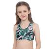 Kaerm Kid Girls Criss Cross Sport Training Bra Top Racerback Gymnastic Athletic Performance Crop Top Pink 14 view 4