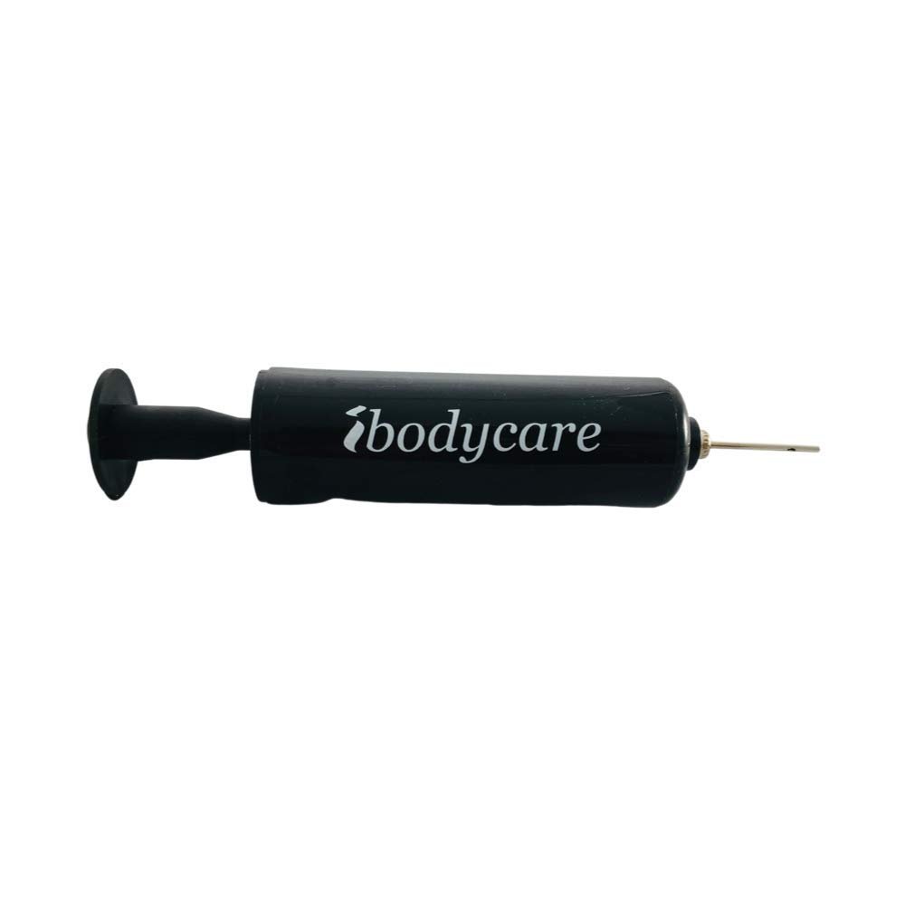 ibodycare Pilates 4" (10cm) Accessory Mini Ball Pump for Sports Balls, Including Soccer, Basketball, Kickball, Play Ball, Volleyball, Travel Friendly (Pump-Only)