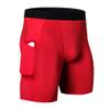 WRAGCFM Compression Underwear for Men,Mens Athletic Compression Shorts Running Workout Shorts Spandex Underwear Cool Dry Active Baselayer Gym Sports Compression Shorts(Red,L) view 1