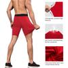 WRAGCFM Compression Underwear for Men,Mens Athletic Compression Shorts Running Workout Shorts Spandex Underwear Cool Dry Active Baselayer Gym Sports Compression Shorts(Red,L) view 4