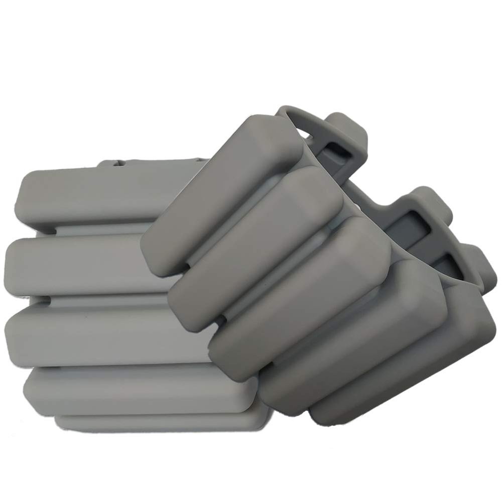 TOPLNER Wrist Weights 1 Pound Each, 2 Bracelets Per Set Strength Training - Wearable Durable and washable Silicone Wrist and Ankle Weights for Fitness Walking Jogging Yoga (Grey)