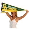 Baylor BU Bears Basketball 2021 National Champions Pennant Flag view 4