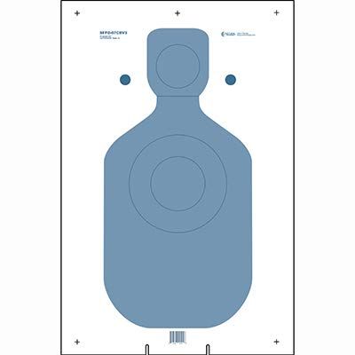 100 Pcs, 18" x 33" San Francisco (Ca) Pd Cardboard Target Version 3