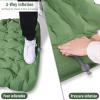 Camping Sleeping Pad, Foot Press Inflatable Sleeping Mat with Pillow, Hiking Air Mattress - Lightweight, Durable Waterproof Air Mattress Compact Hiking Pad - Upgrade Thickness (Green) view 2