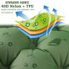 Camping Sleeping Pad, Foot Press Inflatable Sleeping Mat with Pillow, Hiking Air Mattress - Lightweight, Durable Waterproof Air Mattress Compact Hiking Pad - Upgrade Thickness (Green) view 3