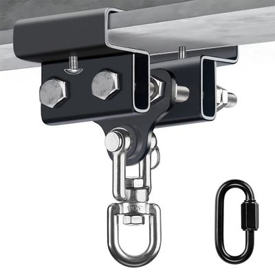BeneLabel Heavy Bag Hanger for Beam, Boxing Bag Hanger, Heavy Bag Mount, Punching Bag Mount with Carabiner and 360Swivel, Boxing Bag Bracket for Home Gym, 900LB Capacity