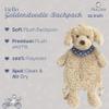 MON AMI Goldendoodle Soft Plush Backpack  21, Toddler Bag for Boys Girls, Kids Everyday Travel Backpack, Adjustable Straps view 2