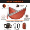 Camping Hammock Double & Single Portable Hammocks with 2 Tree Straps, Lightweight Nylon Parachute Hammocks Swing for Backpacking Travel Beach Backyard Hiking view 2