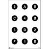 48 Pcs, 23" x 35" 4" Circle Command Training Target view 1