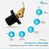 MARINE CITY Brass Snap Lock Baitwell Plugs Strong and Sturdy Fine Finish Drain Plug with Innovative Design for Boats, Yachts, Kayaks, Marines (1/2 Inches) view 4