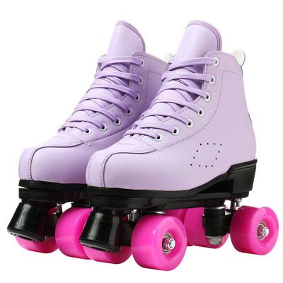 Risup Roller Skates for Women and Men: Classic Double-Row, Purple, Size 43=US:9