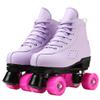 Risup Roller Skates for Women and Men: Classic Double-Row, Purple, Size 43=US:9 view 1