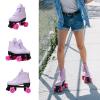 Risup Roller Skates for Women and Men: Classic Double-Row, Purple, Size 43=US:9 view 4