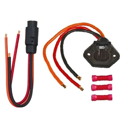 Heavy Duty Matching Trolling Motor 8g Plug Socket Set 3 Wire 12v 24v Boat Marine
