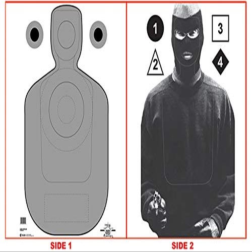 100 Pcs, 23" x 35" Charleston (Sc) Police Two Sided Tq-21 Target