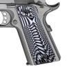 Cool Hand 1911 Full Size G10 Grips, Screws Included, Big Scoop, Ambi Safety Cut, Sunburst Texture (White/Black) view 1