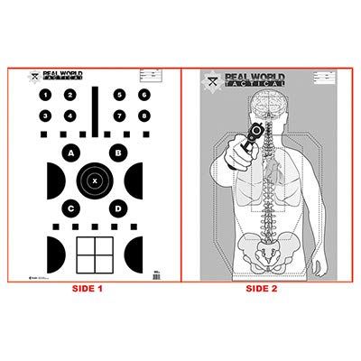 24 Pcs, 23" x 35" Real World Tactical Two-Sided Target
