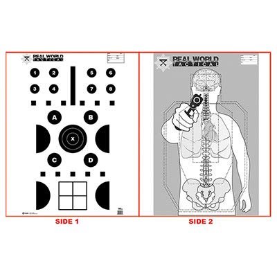 24 Pcs, 23" x 35" Real World Tactical Two-Sided Target