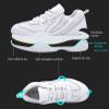 DADAWEN Cheer Shoes for Youth Girls White Cheerleading Dancing Shoes Athletic Training Tennis Walking Breathable Competition Cheer Sneakers White US Size 3 M Big Kid view 3