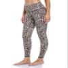 Colorfulkoala Women's High Waisted Tummy Control Workout Leggings 7/8 Length Yoga Pants with Pockets (S, Leopard) view 1