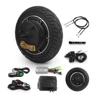 8 Inch Adult Scooter Conversion Kit with 350W Drum Brake Wheel Outer Diameter 200mm Thumb Throttle with Curise Speed Controller (24V 350W kit)