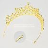 NODG Gold Queen Crowns for Women Gold Tiaras with Red Clear Rhinestone for Halloween Birthday Girls Prom Halloween Bridal Party view 2