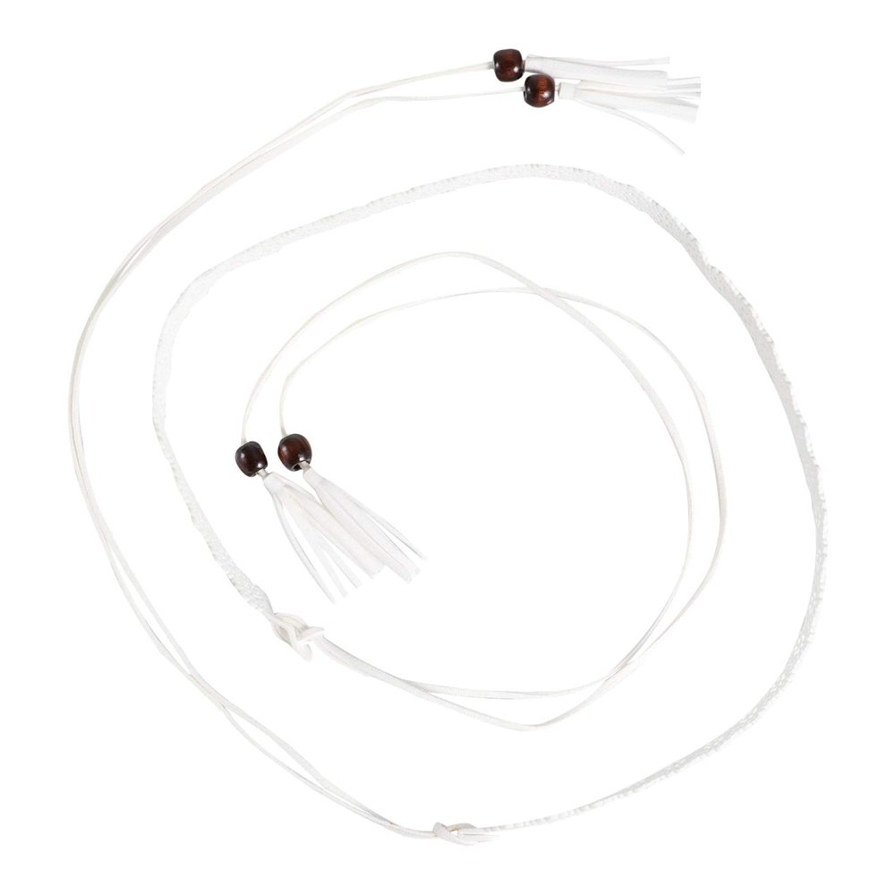 1pc Belt Stretch Waist Strap Womens Jumpsuit Women Waist Chain Tassel Trim Casual Jumpsuit Retro Decor Girls Jumpsuits Fringe Trim Miss Loose and Tight Casual Wear White