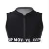 Yeahdor Kids Girls Zipper Athletic Dance Crop Tops High Mock Neck Tank Tops Open Back Sleeveless Dancewear Black 4 view 1