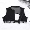 Yeahdor Kids Girls Zipper Athletic Dance Crop Tops High Mock Neck Tank Tops Open Back Sleeveless Dancewear Black 4 view 3