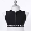 Yeahdor Kids Girls Zipper Athletic Dance Crop Tops High Mock Neck Tank Tops Open Back Sleeveless Dancewear Black 4 view 4