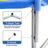 Merax 7ft Kids Trampoline with Slide,Enclosure Net and Ladder, Climb n Slide Small Toddler Trampoline Indoor Outdoor for Kids Blue view 3