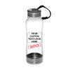 DISCOUNT PROMOS 100 Sports Bottles with Twist Lid Set, 23 oz. - Customizable Text, Logo - Metallic Base, BPA Free - Clear view 1