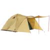 Amazon.co.jp Exclusive, One-Touch Tent, Easy Pull The String, Beginner, Camping Tent, Family Tent, for 4 to 5 People, Tarp, Pole Included, Seat Included, Khaki