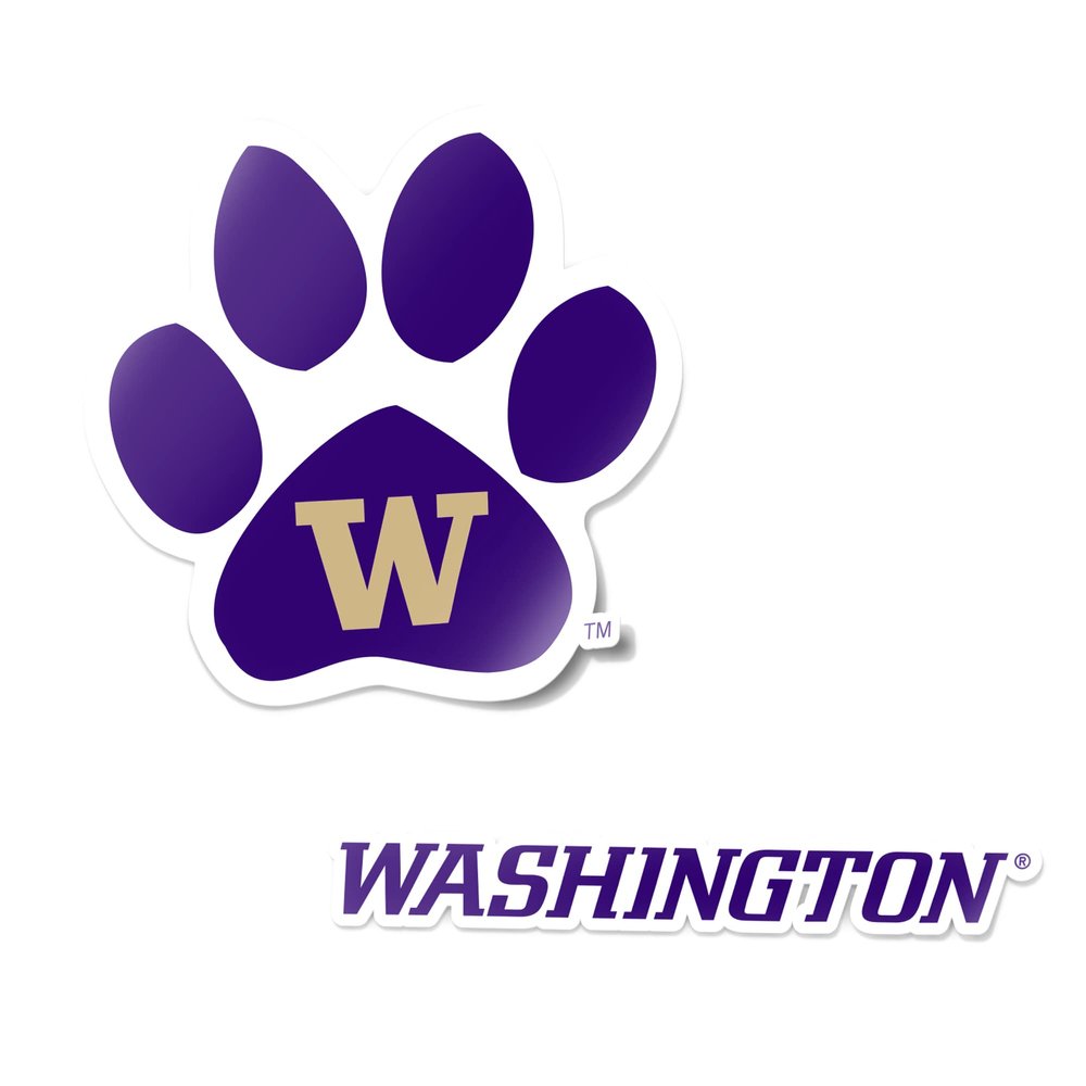 Desert Cactus University of Washington Sticker Washington Huskies Vinyl Decal Laptop Water Bottle Car Scrapbook Sheet (4 Inch Set V1)