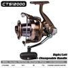ZYHYD The New CTS All-Metal Spinning Wheel 30KG Tension, 14+1BB Left and Right Hand Interchangeable Long Cast Wheel, Lure Reel, Fishing Gear, 9000-12000 ZYHYD (Size : CTS9000) view 4