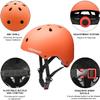 CELOID Kids Bike Helmet,Toddler Skateboard Helmets for Ages 5-8-9 Years Boys Girls,Adjustable Multi-Sport Bicycle Skateboarding Football Roller Scooter Rollerblade Balance Bike Helmet,Orange view 3