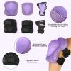 CELOID Kids Helmet Pad Set,Adjustable Kids Skateboard Bike Helmet Knee & Elbow Pads Wrist Guards 8-14yrs Youth Protective Gear Set for Girls Boys Bicycle Bike Roller Skating Scooter Rollerblade Sport view 3