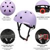 CELOID Kids Helmet Pad Set,Adjustable Kids Skateboard Bike Helmet Knee & Elbow Pads Wrist Guards 8-14yrs Youth Protective Gear Set for Girls Boys Bicycle Bike Roller Skating Scooter Rollerblade Sport view 4