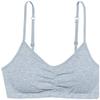 Fruit of The Loom Girls' Bra with Removable Cookies, 2-Pack, White/Heather Grey, 28 view 2