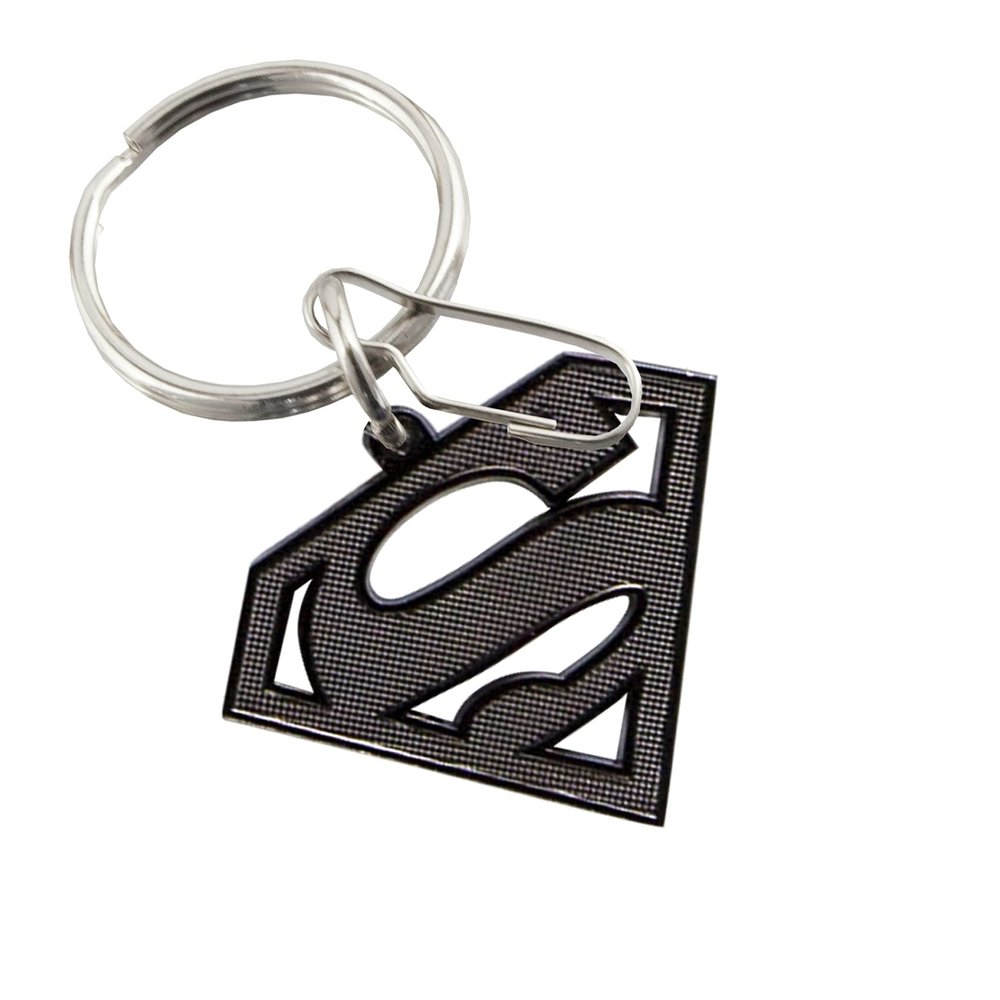 004478R01 Key Chain Superman Metallic