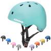 CELOID Kids Bike Helmet,Youth Skateboard Helmets for Ages 10-14-16 Years Boys GirlsAdjustable Multi-Sport Bicycle Skateboarding Football Roller Skating Scooter Rollerblade Balance Bike Helmet,L-Blue view 1