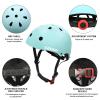 CELOID Kids Bike Helmet,Youth Skateboard Helmets for Ages 10-14-16 Years Boys GirlsAdjustable Multi-Sport Bicycle Skateboarding Football Roller Skating Scooter Rollerblade Balance Bike Helmet,L-Blue view 3