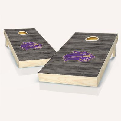 Skip's Garage Western Carolina Distressed Cornhole Set - Include Team Logo Carry Case