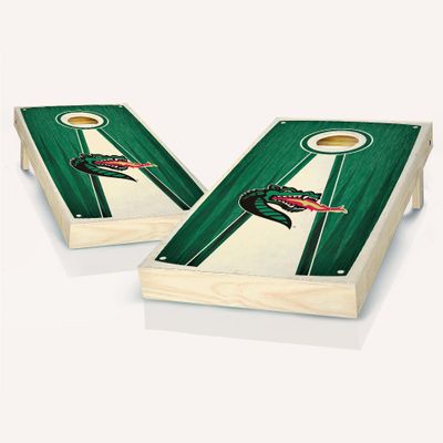 UAB Stained Pyramid Cornhole Set - Include Case + Hole Lights